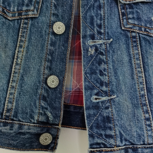 SOLD toddler Jean coat w/ shearling collar - Picture 5 of 7